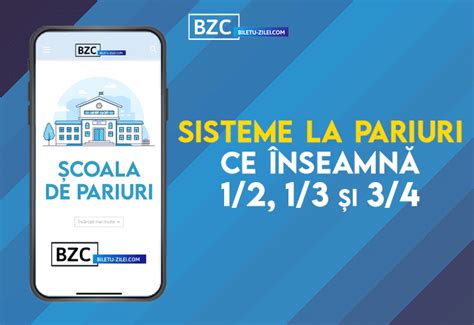 Sisteme la pariuri: ce înseamnă 1/2, 1/3 și 3/4 .
